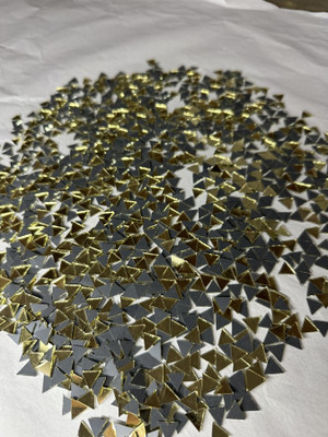 arteneer Triangle shape golden mirror-10 mm size- 720pcs