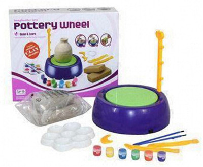 Kid Kraze Pottery Wheel Clay Pot Making Machine Game with Colors For Kids_35