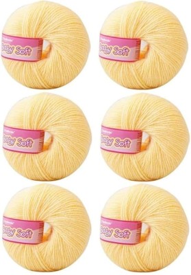 KNIT GEMS Acrylic Hand Knitting & Crochet Wool 4 Ply Yarn Ball for DIY, Baby Sweater,Socks