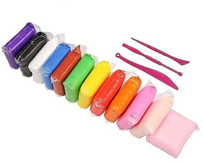 HappyBive Set Of 12 Colorful Soft Fluffy Foam Creative Art & Craft Air Dry Clay For Kid58