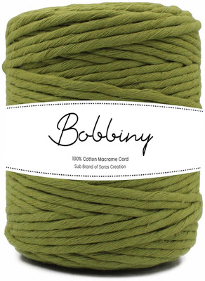 Bobbiny 4MM 100 Meter Single Strand Cotton Macrame Cord Thread for Macrame DIY