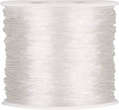 Zilzon Clear Crystal Elastic Cord Thread Beading String 100 Mtrs Spool Size 1 mm