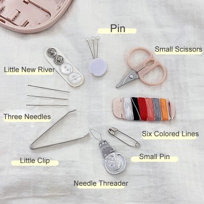 MKJ Mini Travel Sew Kit Beginner Mini Sewing Box Pocket Folding Sewing Kit Sewing Kit