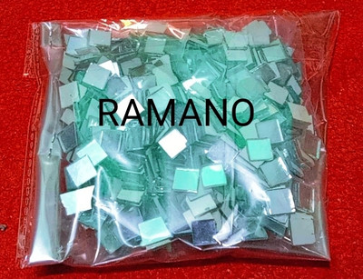 RAMANO 12 MM SQUARE SHAPE MIRRORS -500 PCS FOR ART CRAFT & JWELLERY