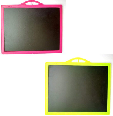 Waaome ® (2/Pcs)Double Sided Black Slate Study Slate Chalk Writing Slate For Kids(A341)