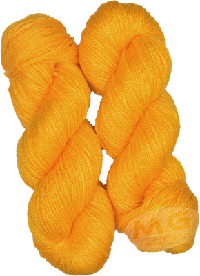 M.G Enterprise Vardhman Rabit Excel Yellow (500 gm) Wool Hank Hand knitting wool Art-FEC