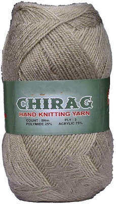RCB Oswal Chirag Light Mouse(200 gm) Wool Ball Hand Knitting Wool/Art Craft Soft Fingering Crochet Hook Yarn, Needle Knitting Yarn Thread Shade no-6