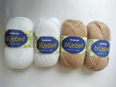 vardhman knitting yarn VARDHMAN BLUEBELL YARN-pack of 4 balls (each ball 100 gm)