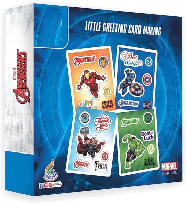 zokato Marvel Little Greeting Card Making Avengers Themed Art & Craft DIY Kit for Kids