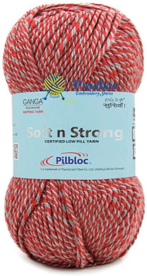 JNT Red & White Twisted | Ideal Crochet Yarn for DIY & Craft Projects