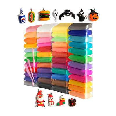 ELEXN Low Price Colourful Magic Air Dry Non-Toxic Modeling Bouncing Clay with Tools
