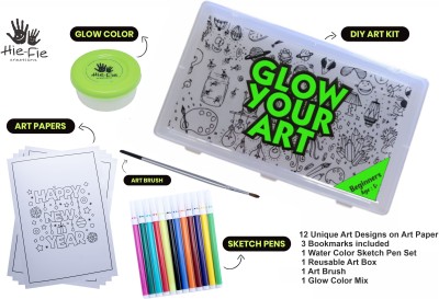 HIE FIE CREATIONS Glow Your Art Beginners 6 in 1 pack