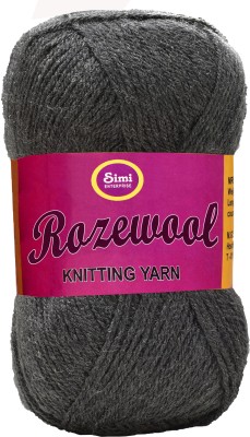 Simi Enterprise Rosewool Light Mouse Grey 200 gms Wool Ball Hand knitting wool- Art-AAFA