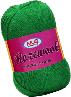 M.G Enterprise Rosewool Moss 400 gms Wool Ball Hand knitting wool- Art-GJH