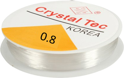 Weariton 0.8 mm Elastic Rope Cord String for Bracelet / Jewellery Making (1 Roll)