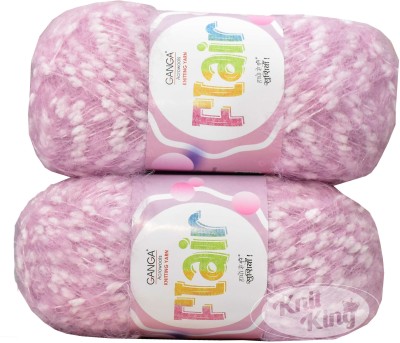 KNIT KING GAN GA Flair Light Purple 200 gms Wool Ball Hand knitting wool -F Art-AEFF