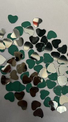 MIRROR GLASS WORLDWIDE FANCY SHAPE SILVER MIRROR FOR LIPPAN ART 15MM 100GM 280PIECE
