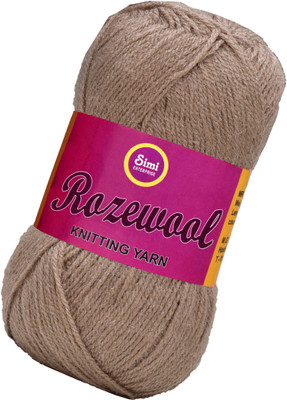 Simi Enterprise Rosewool Brown 300 gms Wool Ball Hand knitting wool- Art-FHF