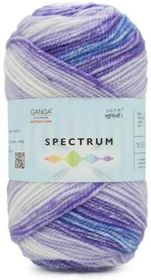 JEFFY GANGA Spectrum Yarn ,Hand Knitting Wool (Multicolour (SPT031), 200 Gram)