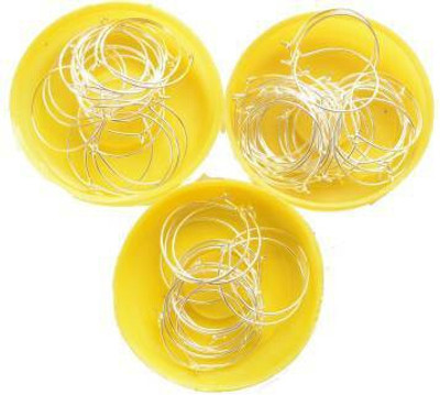 Sharum Crafts Quilling And Jewellery Making Acessories Silver Finish Ear Round Ring For Jh