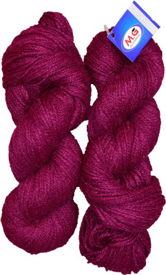 Simi Enterprise Rabit Excel Deep Magenta (300 gm) Wool Hank Hand knitting wool
