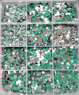 BDRMKH 12 SHAPE MIRROR CRAFT DIFFERANT MIRROR IN EACH CATEGORY 100PCS.(TOTAL=1200)