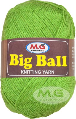 M.G Enterprise BIG BALL Apple Green 200 gm Ball Hand knitting wool -H Art-AJB