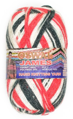 M.G Enterprise James Knitting Yarn Wool RedWL 100g for Knitting Crochet