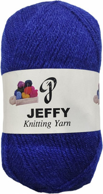 JEFFY Rosemary royal blue Wool Ball Hand Knitting Wool/Yarn,300 gram shade no-11