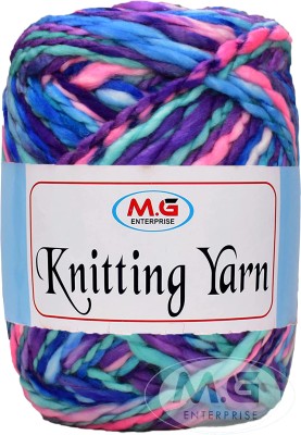M.G Enterprise Knitting Yarn Thick Chunky Wool, Sumo Teal mix 200 gms- Art-HCE