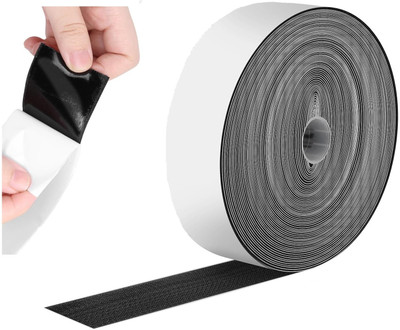 PRANSUNITA Tile Gripper Self Adhesive Heavy Bond Hook Tape Size 2 inch 50 mm Pack of 25MTS