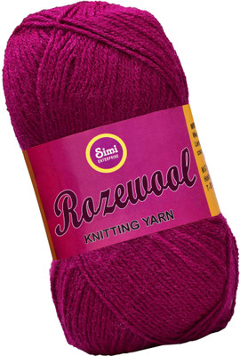 Simi Enterprise Rosewool Strawberry 400 gms Wool Ball Hand knitting wool- Art-FHC