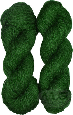 KNIT KING Vardhman Rabit Excel Leaf Green (200 gm) Wool Hank Hand knitting wool Art-FDC