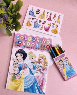 Tera13 Colouring Book for Girls (2 pcs) Princess Colouring Kit for Kids, Girls Gift Set