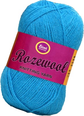 Simi Enterprise Rosewool Aqua Blue 300 gms Wool Ball Hand knitting wool- Art-FHJ