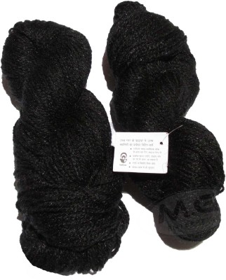 KNIT KING Vardhman Rabit Excel Black (500 gm) Wool Hank Hand knitting wool Art-FBE