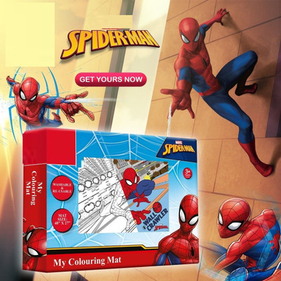 ZWINKO My Colouring MAT for Kids Reusable and Washable.__spiderman