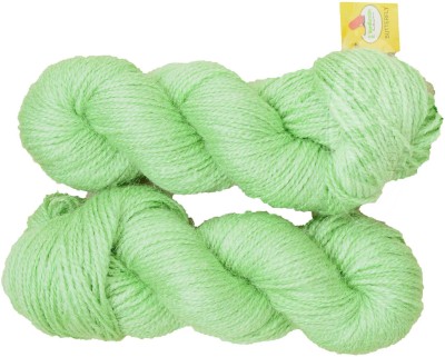 M.G Enterprise Vardhman Rabit Excel Apple Green (300 gm) Wool Hank Hand knitting wool Art-FBC