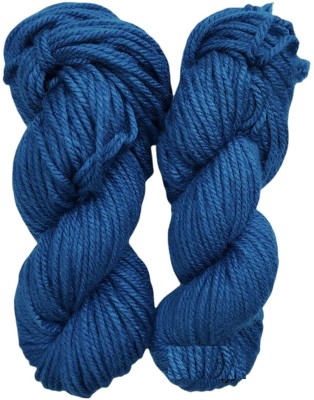 KYSS Oswal Knitting Yarn Thick Chunky Wool, Varsha BLUE 600 gm shade no-22