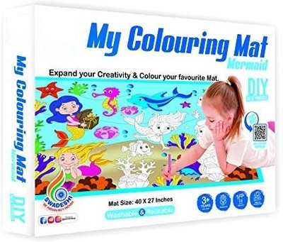 ARN TOYS My colouring mat Mermaid. .Washable & Reusable.Mat