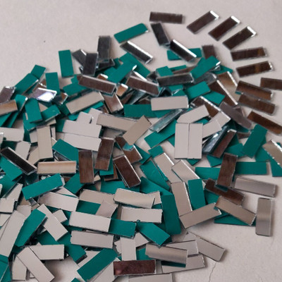 ilika9 Regular Shape Mirror for Lippan Art - Rectangle - 6*18mm - 100 gms. (330 pcs)