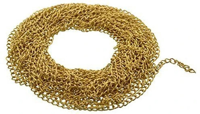 TAAJ Metal Link Chain as Extender- for Jewellery Making/Crafts/Keychains/Bags (5 meter)