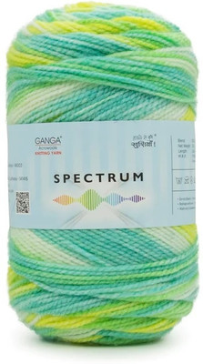 GANGA Spectrum Hand Knitting Yarn (Multicolor_SPT030) (200gms)
