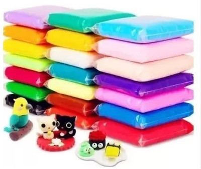 Crafty Villa Air Dry Clay DIY Ultra Clay Kids 36 Different Color Toy Pack of 36