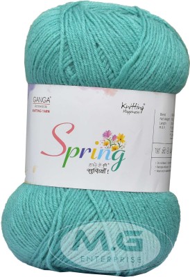 KNIT KING Spring Turquoise 100 gms Wool Ball Hand knitting wool fingering crochet yarn