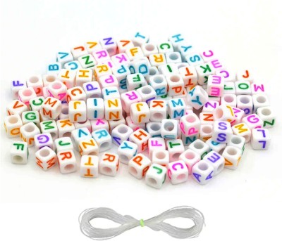REGLET 650 Square Alphabet Beads & 65 Emojis for Art Craft Bracelet Necklace making Kit