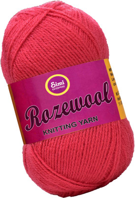 Simi Enterprise Rosewool Coral 400 gms Wool Ball Hand knitting wool- Art-FHB