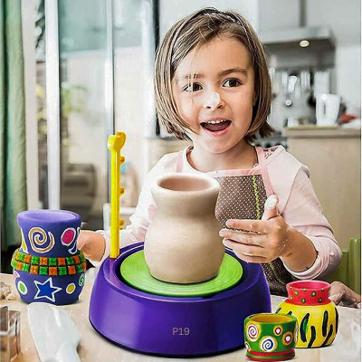 Kid Kraze Pottery Wheel Clay Pot Making Machine Game with Colors For Kids_162