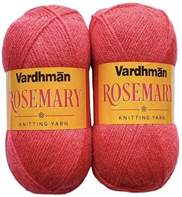 JEFFY Vardhman Rosemary Gajri (1 Ball/100 gm Each) Wool Ball Hand 600 Gram Shade no-7