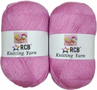 RCB Oswal Tarang Gold Knitting Wool Yarn, Soft Tarang Gold Feather Wool Ball Baby Pink 200 gm Best Used with Knitting Needles. by Oswal Shade no-3